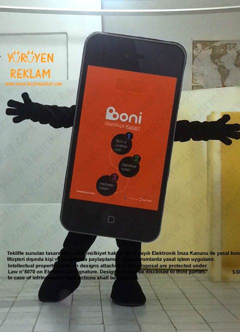 iPhone Boni App Maskotu maskot kostümü
