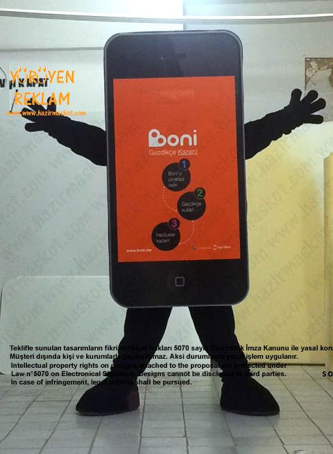 iPhone Boni App Maskotu maskot kostümü
