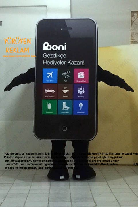 iPhone Boni App Maskotu maskot kostümü