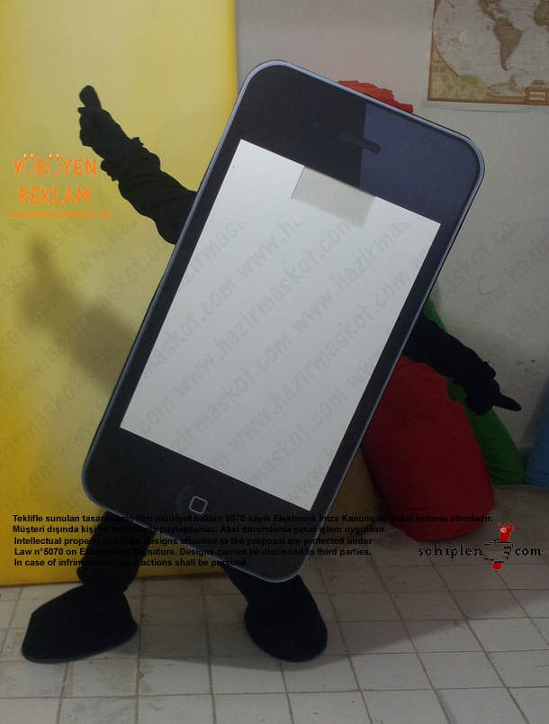 iPhone Maskotu Yağmaksan maskot kostümü
