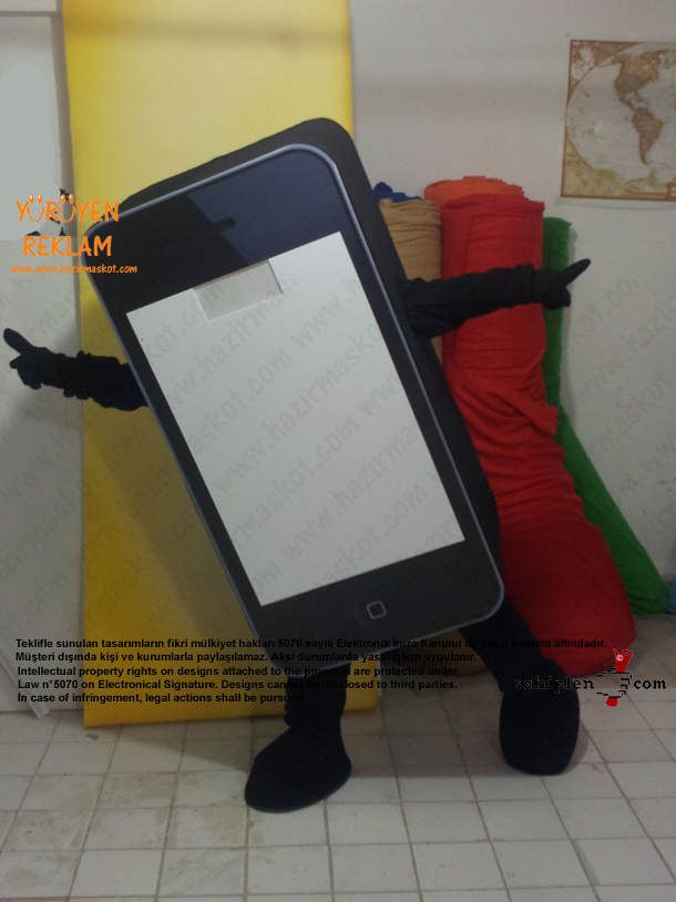 iPhone Maskotu Yağmaksan maskot kostümü