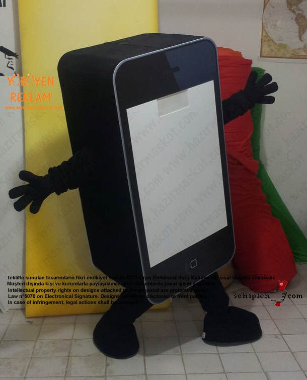iPhone Maskotu Yağmaksan maskot kostümü