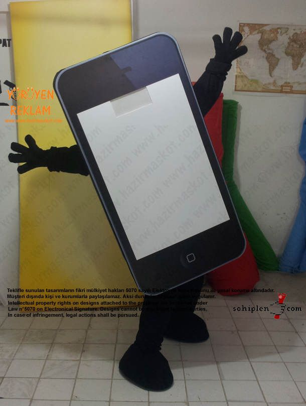 iPhone Maskotu Yağmaksan maskot kostümü