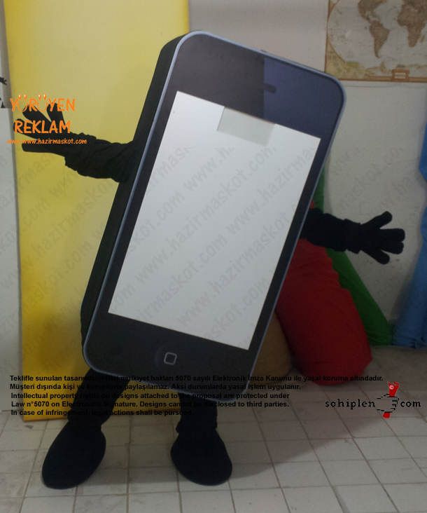 iPhone Maskotu Yağmaksan maskot kostümü
