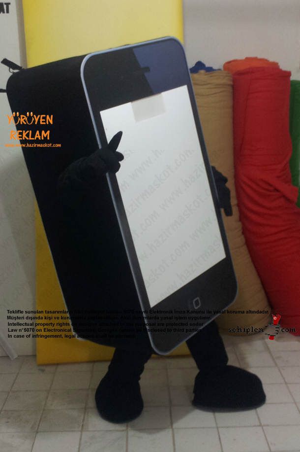 iPhone Maskotu Yağmaksan maskot kostümü