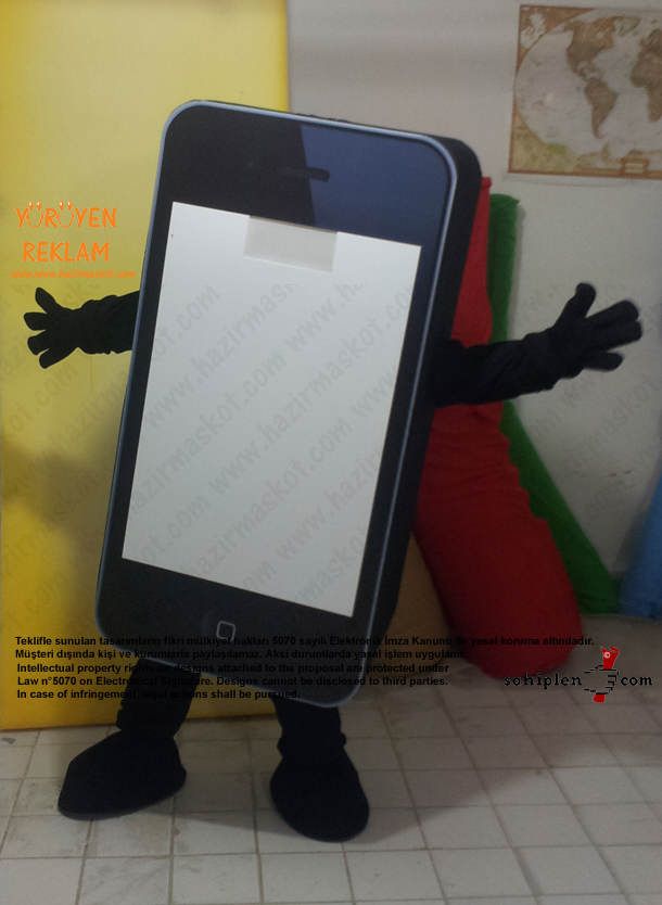iPhone Maskotu Yağmaksan maskot kostümü