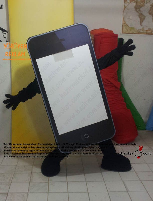 iPhone Maskotu Yağmaksan maskot kostümü