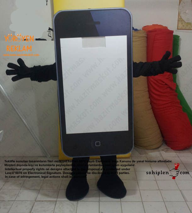 iPhone Maskotu Yağmaksan maskot kostümü