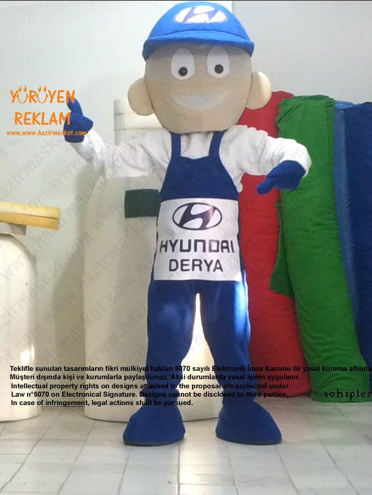 Hyundai Usta Maskot Kostümü maskot kostümü