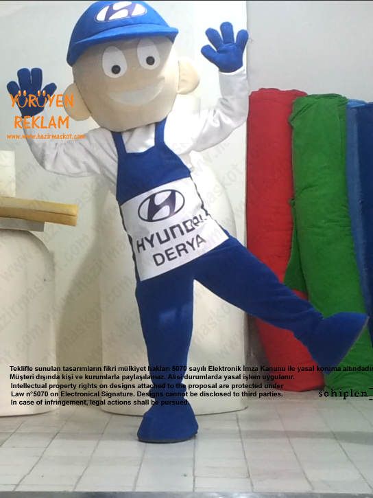 Hyundai Usta Maskot Kostümü maskot kostümü