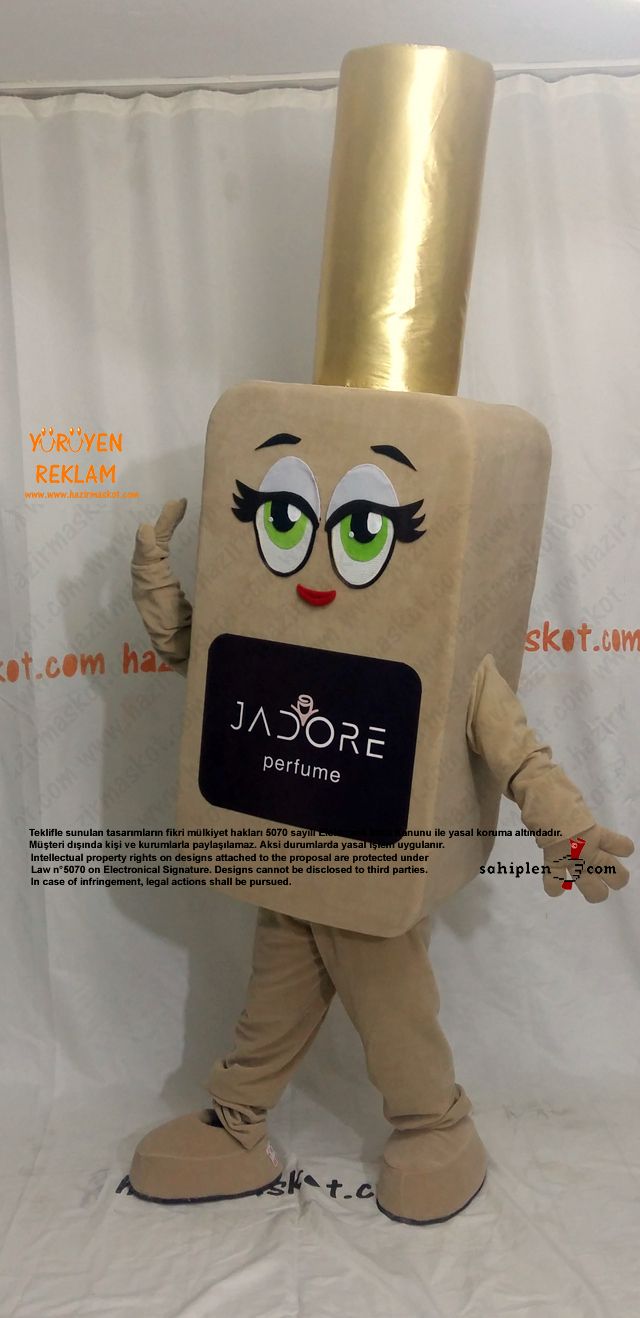 Parfüm Şişe Maskot Kostümü / Jadore / Kırgızistan maskot kostümü