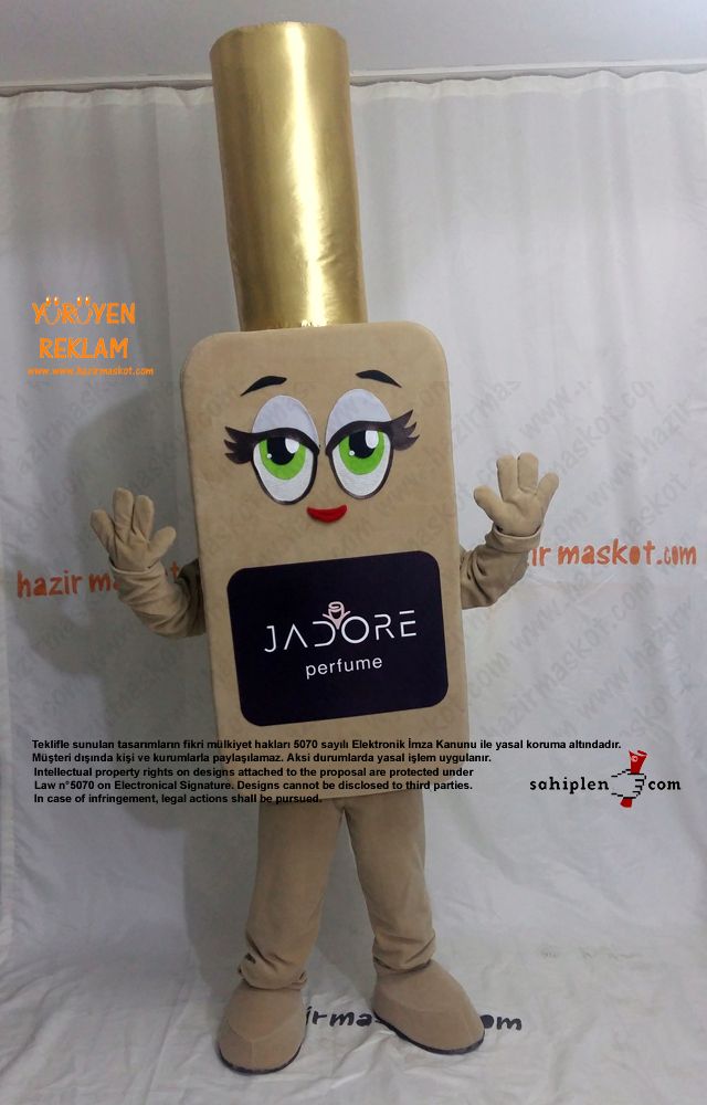 Parfüm Şişe Maskot Kostümü / Jadore / Kırgızistan maskot kostümü