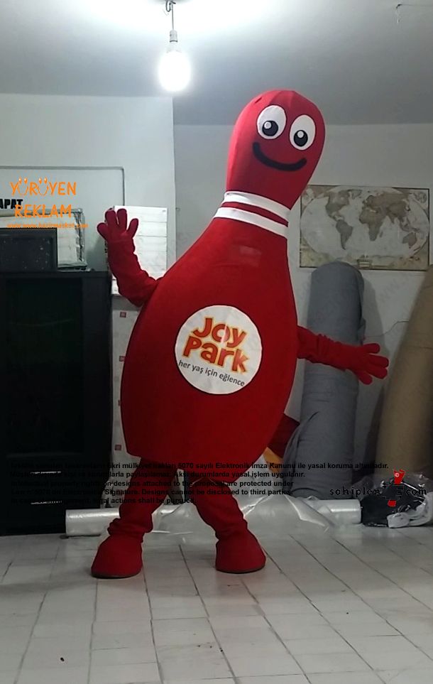 Bowling Lobut Maskot Kostümü / JoyPark maskot kostümü
