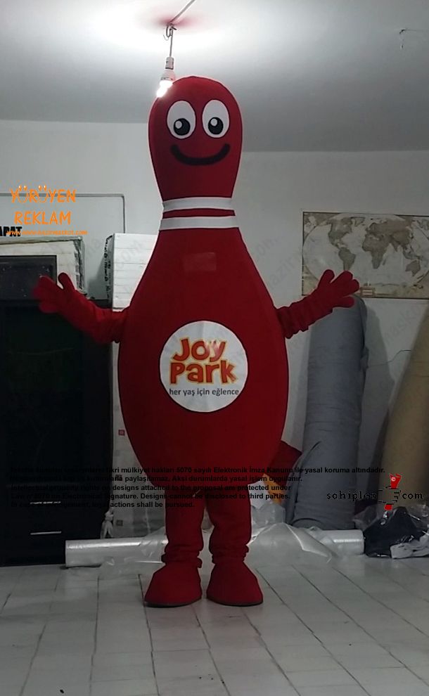 Bowling Lobut Maskot Kostümü / JoyPark maskot kostümü