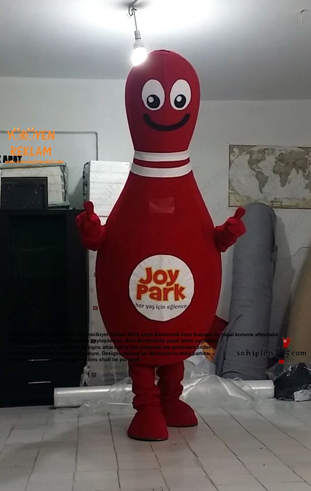 Bowling Lobut Maskot Kostümü / JoyPark maskot kostümü