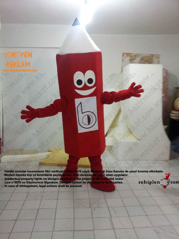 Kalem Maskot kostümü / Kıbrıs maskot kostümü