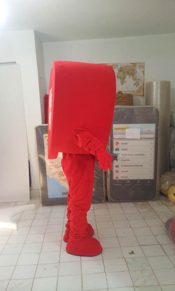 Kalp Maskotu / f2f/ Vodafone maskot kostümü