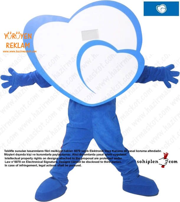 Kalp Maskotu / Fatih Okulları maskot kostümü