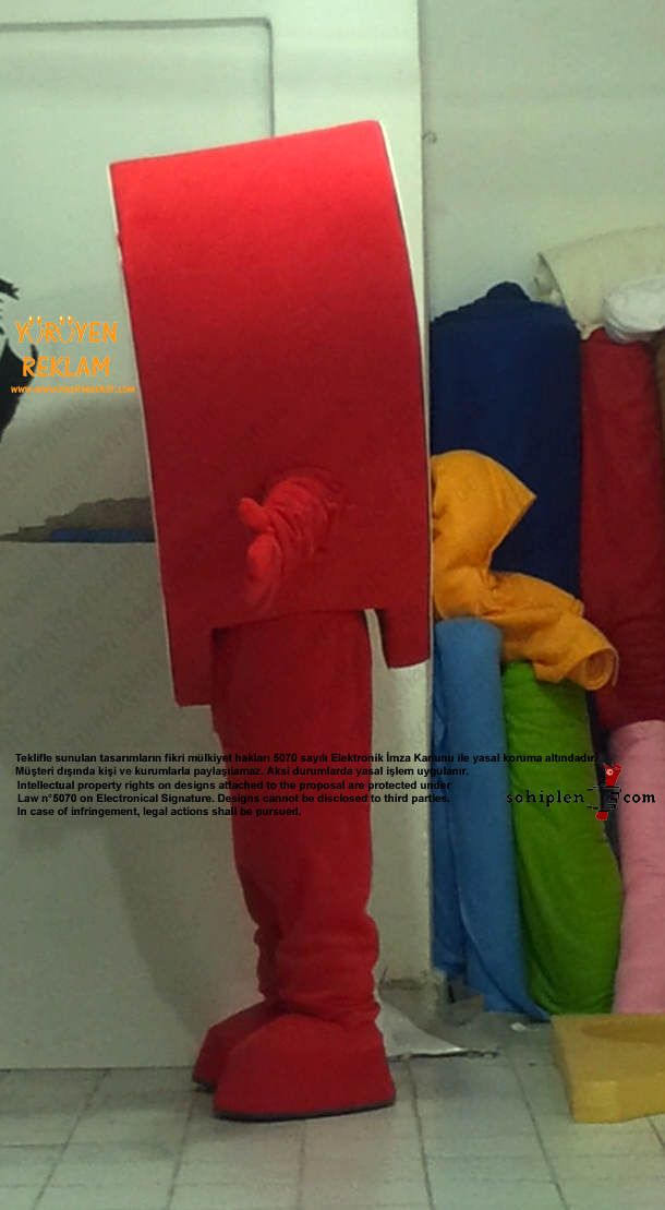 Kalp Maskot Kostümü / Kızılay maskot kostümü