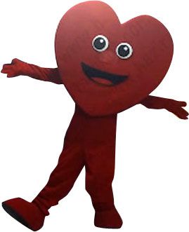 Kalp Maskotu / Uşak / Ajans Saha maskot kostümü