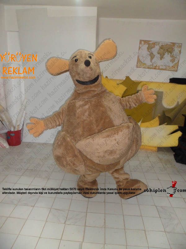 Kanguru Maskotu / Azerbaycan maskot kostümü