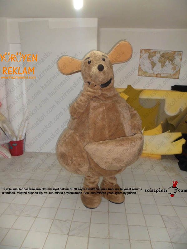 Kanguru Maskotu / Azerbaycan maskot kostümü
