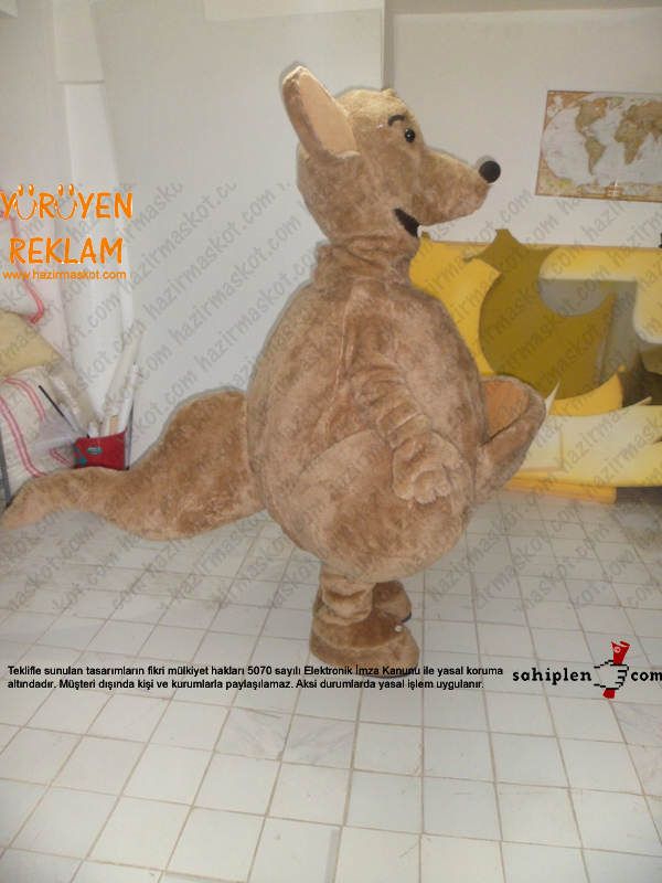 Kanguru Maskotu / Azerbaycan maskot kostümü
