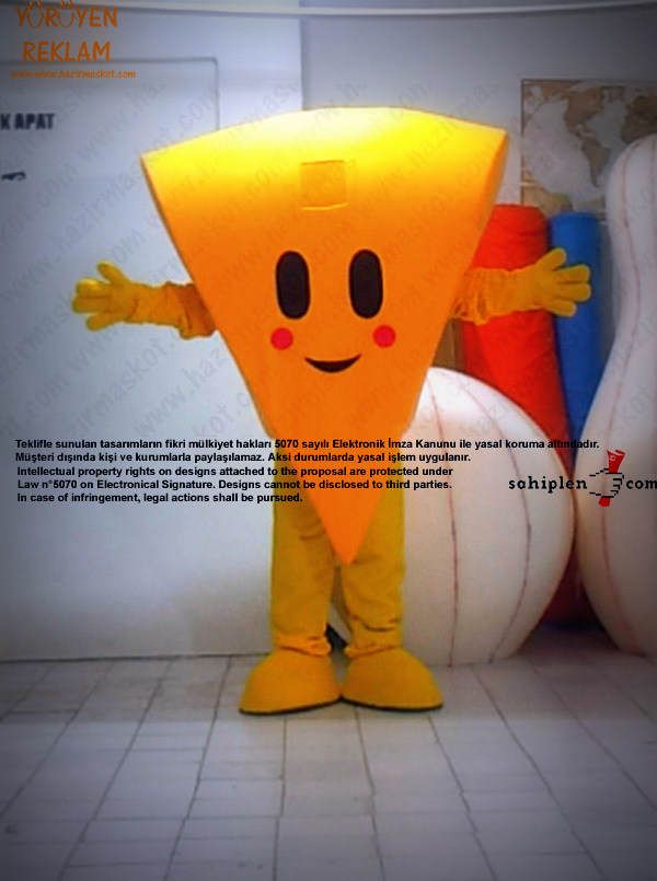 Kars Kaşar Peyniri Maskot Kostümü / Kars Valiliği maskot kostümü