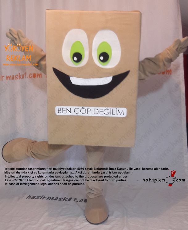 Karton Koli Maskotu maskot kostümü