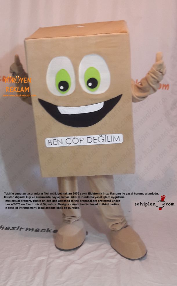 Karton Koli Maskotu maskot kostümü