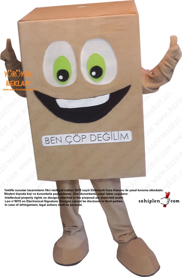 Karton Koli Maskotu maskot kostümü