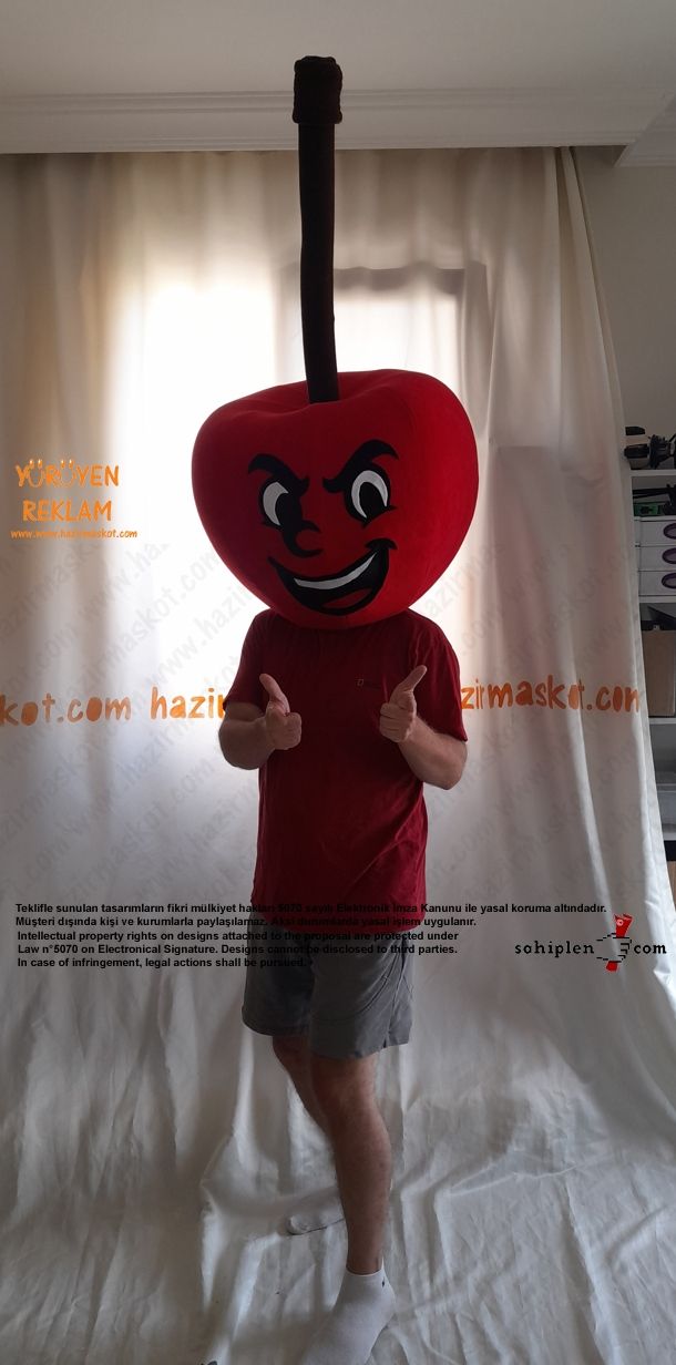 Kiraz Maskot Kostümü maskot kostümü