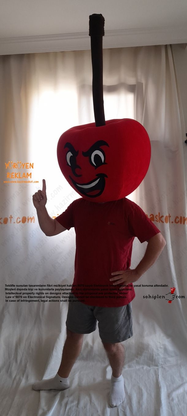 Kiraz Maskot Kostümü maskot kostümü