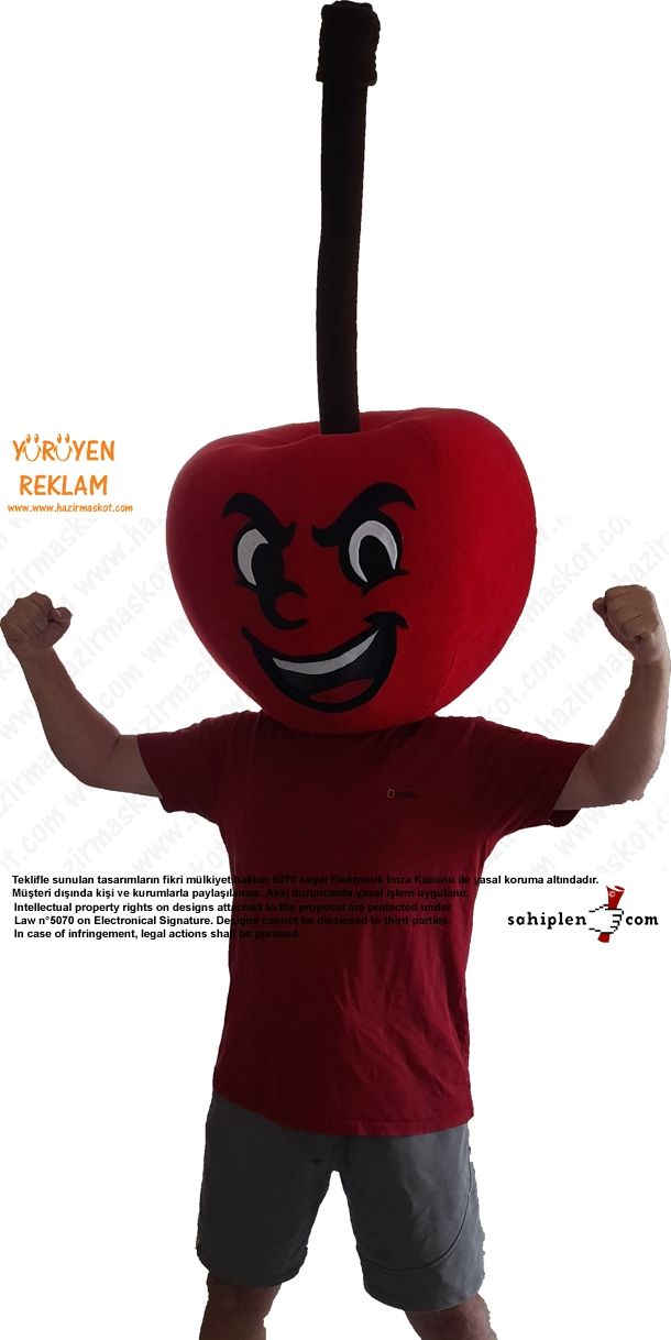 Kiraz Maskot Kostümü maskot kostümü