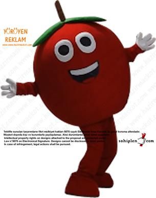 Kiraz Maskotu / Malatya Yeşilyurt Belediyesi / Cherry Mascot maskot kostümü