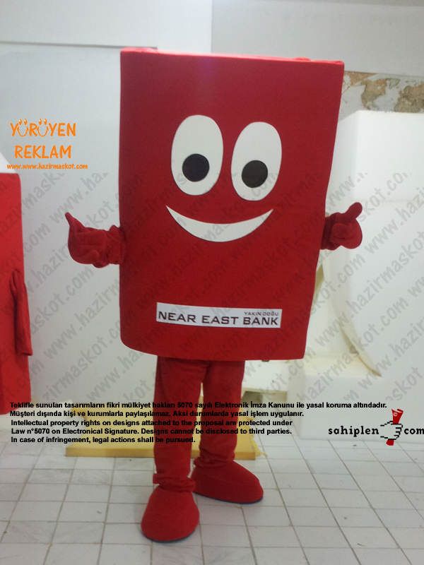 Kitap Maskot Kostümü / Kıbrıs maskot kostümü