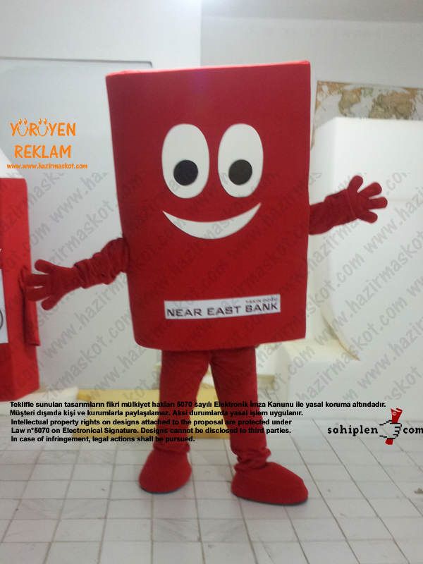 Kitap Maskot Kostümü / Kıbrıs maskot kostümü