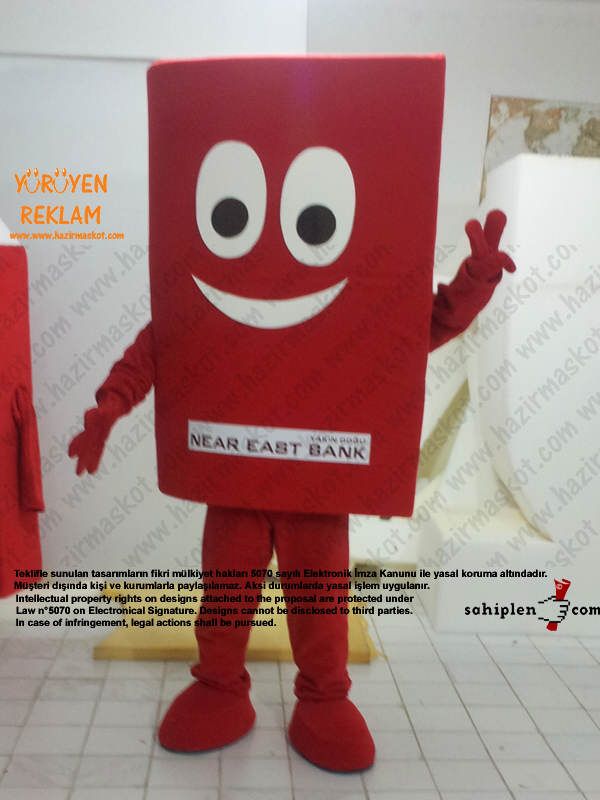 Kitap Maskot Kostümü / Kıbrıs maskot kostümü