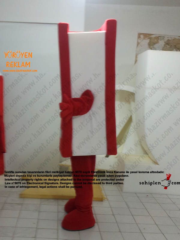 Kitap Maskot Kostümü / Kıbrıs maskot kostümü