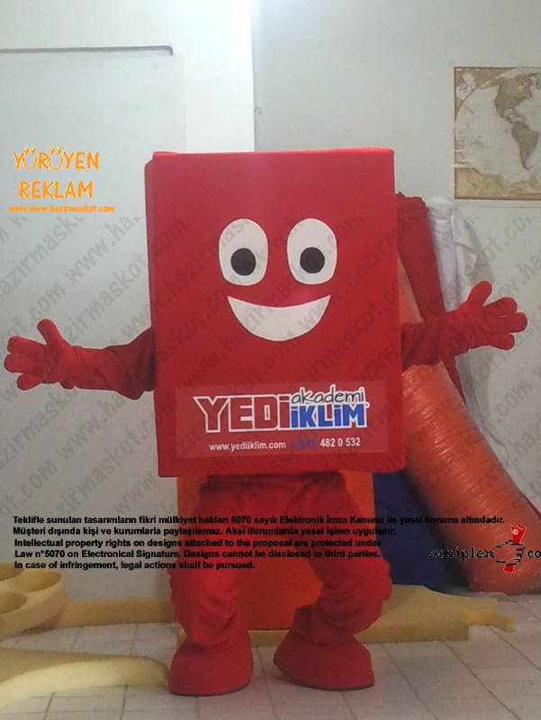Kitap Maskotu / 7 İklim Dersanesi maskot kostümü