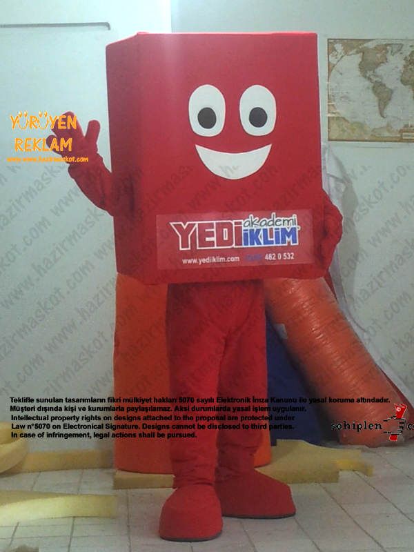 Kitap Maskotu / 7 İklim Dersanesi maskot kostümü