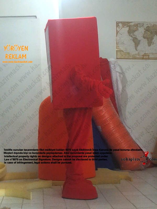 Kitap Maskotu / 7 İklim Dersanesi maskot kostümü