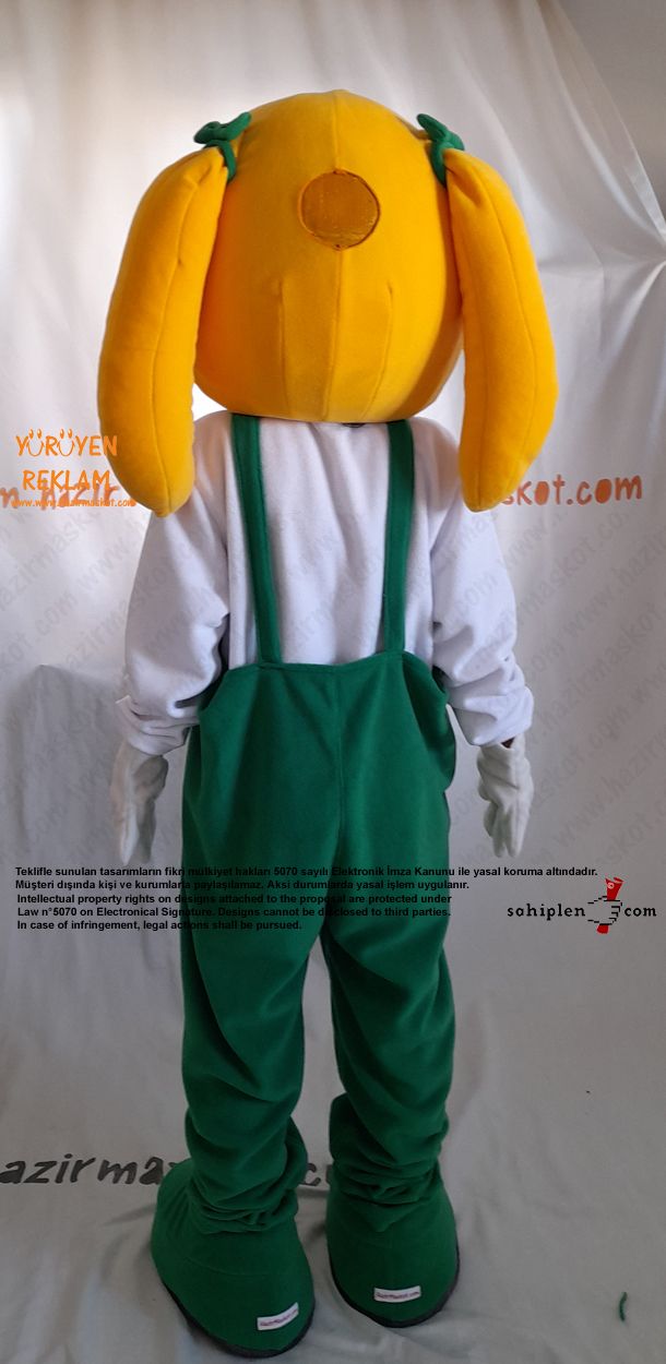 Kız Çocuk Maskot Kostümü / Geri Dönüşüm Sancaktepe Belediyesi maskot kostümü