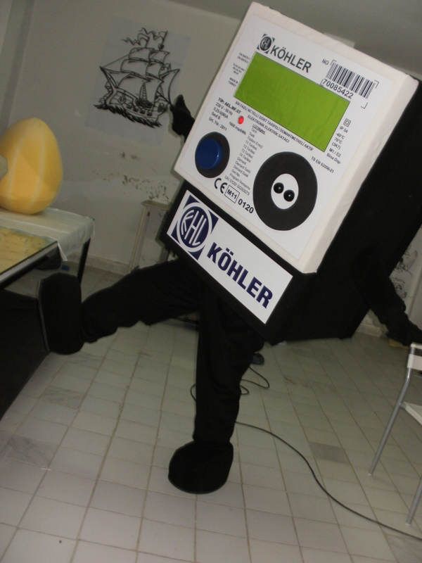 Köhler Sayaç Maskot maskot kostümü