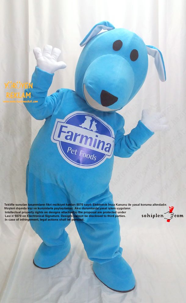 Köpek Maskot Kostümü / Farmina / Dog Mascot Costume maskot kostümü
