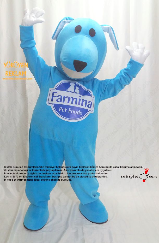 Köpek Maskot Kostümü / Farmina / Dog Mascot Costume maskot kostümü
