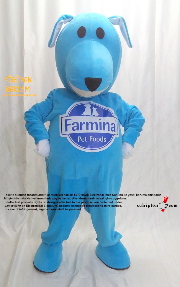 Köpek Maskot Kostümü / Farmina / Dog Mascot Costume maskot kostümü