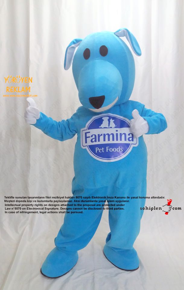 Köpek Maskot Kostümü / Farmina / Dog Mascot Costume maskot kostümü