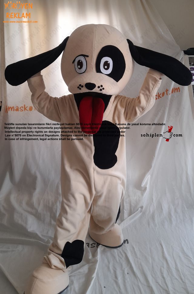 Rompy Köpek Yavrusu Maskot Kostümü / USA maskot kostümü