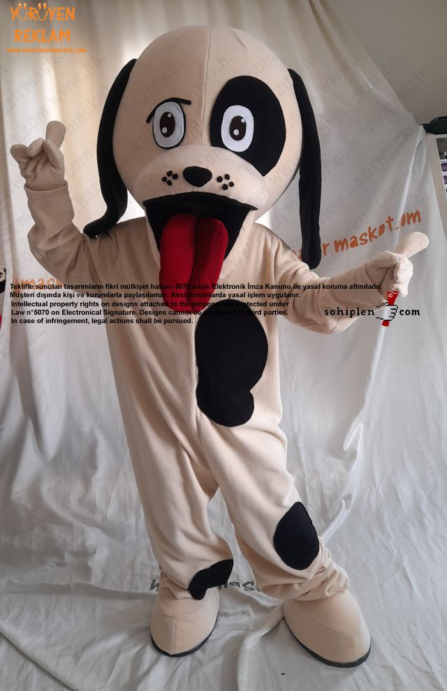 Rompy Köpek Yavrusu Maskot Kostümü / USA maskot kostümü
